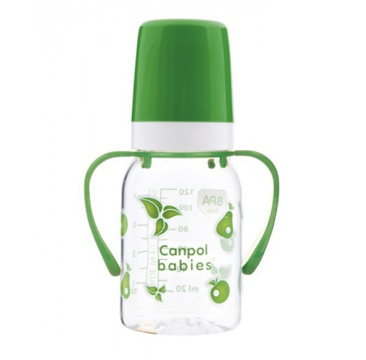 Canpol láhev s potiskem a úchyty 120 ml