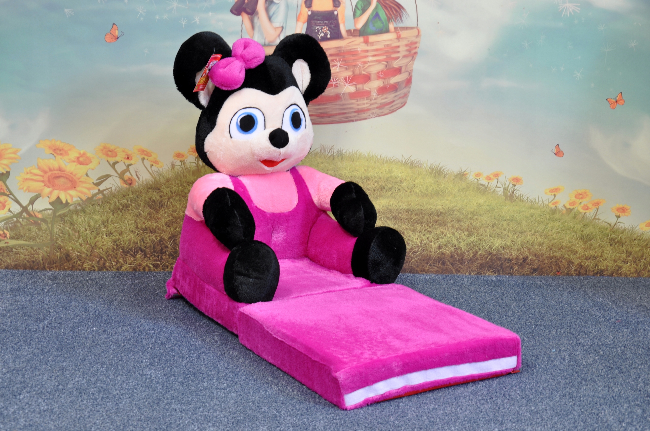 Dětské plyšové křesílko Smyk 2v1  Minnie