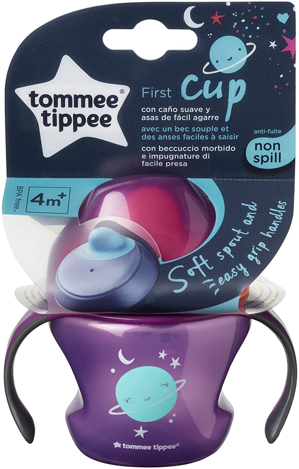 Tommee Tippee TT 44710391 hrníček s rukojetí fialový 150 ml