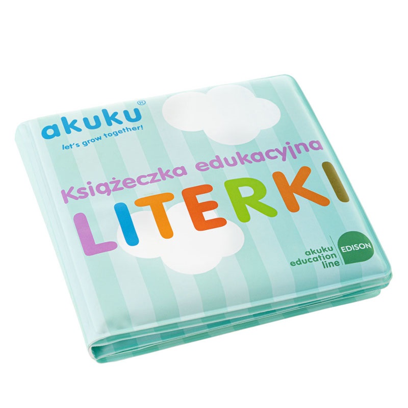 Knížka do koupele barevna akuku čpísmenka, ovoce