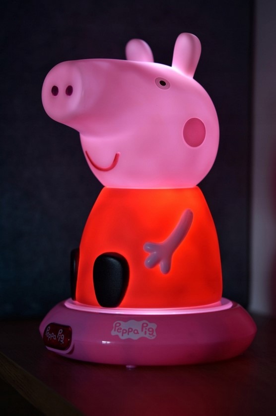 Noční LED lampa Prasátko Pepa