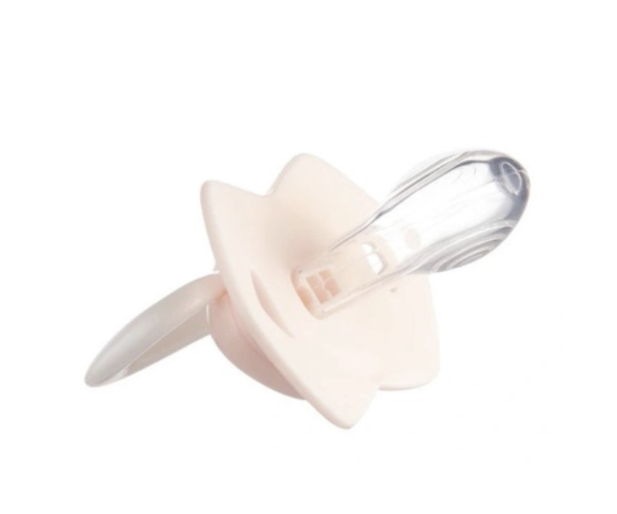 Canpol babies Symetrické silikonové dudlíky 0–6m 2 ks Light touch růžové