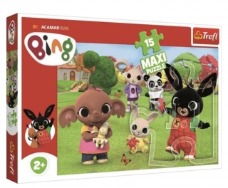 Trefl Puzzle Bing s přáteli MAXI 15 dílků