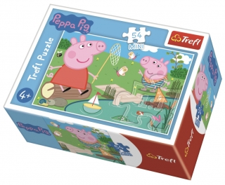 Puzzle Prasátko Peppa: U rybníka 54 dílků