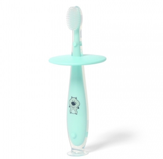 BABYONO Kartáček zubní bezpečný 12 m+ mint
