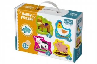 Baby puzzle Zvířata na farmě 4v1