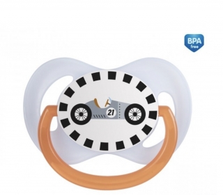 CANPOL BABIES DUDLÍK SYMETRICKÝ RACING 6-18 M