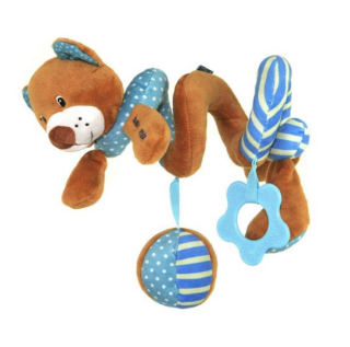 Hračka na postýlku Spirála Baby Mix medvídek modrý, Modrá