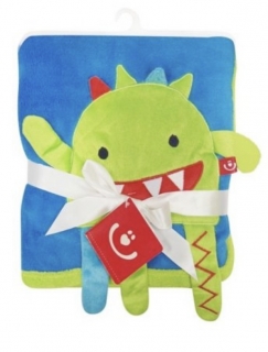 Bobobaby dětská deka z mikrovlákna s 3D aplikací 76x102cm