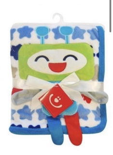 Bobobaby dětská deka z mikrovlákna s 3D aplikací 76x102cm