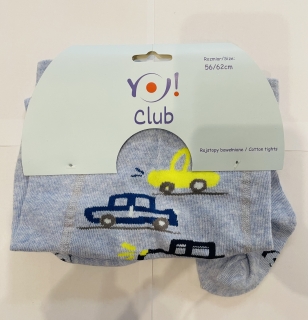 Dětské bavlněné punčocháče YO chlapecké vel. 56 - 62