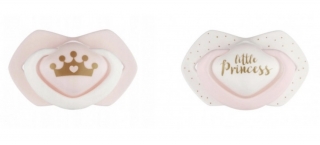Canpol babies Symetrické silikonové dudlíky 0–6m 2 ks Light touch růžové
