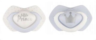 Canpol babies Symetrické silikonové dudlíky 0–6m 2 ks Light touch Modré