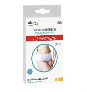 Akuku Jednorázové poporodní kalhotky Premium 5ks XL